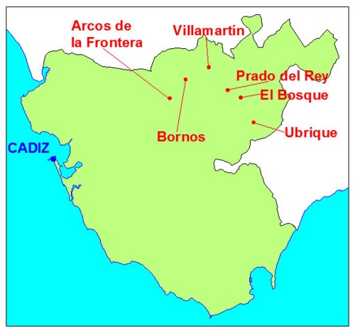 mapa cadiz